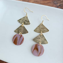 Load image into Gallery viewer, Anya Earrings - Mauve & Copper
