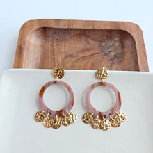 Load image into Gallery viewer, Francesca Earrings - Mauve & Copper