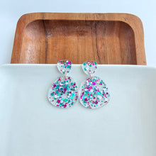 Load image into Gallery viewer, Penelope Earrings - Blue Violet Confetti
