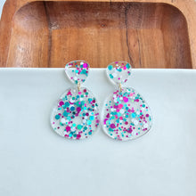 Load image into Gallery viewer, Penelope Earrings - Blue Violet Confetti