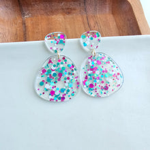 Load image into Gallery viewer, Penelope Earrings - Blue Violet Confetti