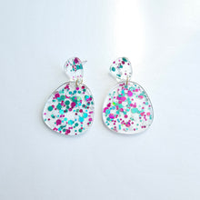 Load image into Gallery viewer, Penelope Earrings - Blue Violet Confetti
