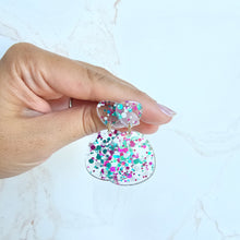 Load image into Gallery viewer, Penelope Earrings - Blue Violet Confetti