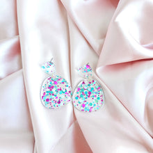 Load image into Gallery viewer, Penelope Earrings - Blue Violet Confetti