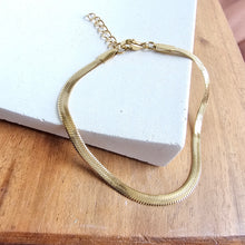 Load image into Gallery viewer, Luxe Gold Herringbone Bracelet