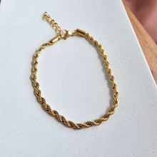 Load image into Gallery viewer, Luxe Gold Rope Bracelet