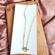 Load image into Gallery viewer, Luxe Gold Paper Clip Chain - 20"