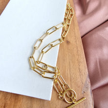 Load image into Gallery viewer, Luxe Gold Chunky Paper Clip Chain - 18"