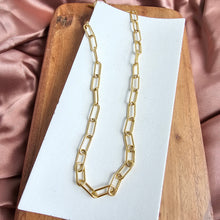Load image into Gallery viewer, Luxe Gold Chunky Paper Clip Chain - 20"