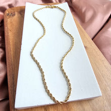 Load image into Gallery viewer, Luxe Gold Rope Chain - 20"