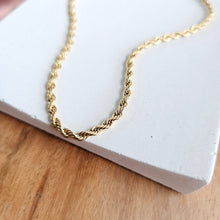 Load image into Gallery viewer, Luxe Gold Rope Chain - 16"