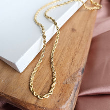 Load image into Gallery viewer, Luxe Gold Rope Chain - 18"