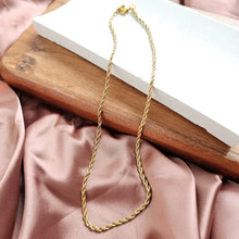 Load image into Gallery viewer, Luxe Gold Rope Chain - 18"