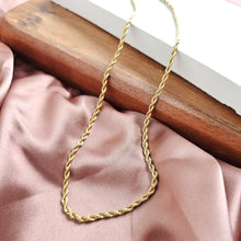 Load image into Gallery viewer, Luxe Gold Rope Chain - 18"