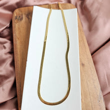 Load image into Gallery viewer, Luxe Gold Herringbone Chain - 20"