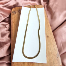 Load image into Gallery viewer, Luxe Gold Herringbone Chain - 20"