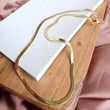 Load image into Gallery viewer, Luxe Gold Herringbone Chain - 20"
