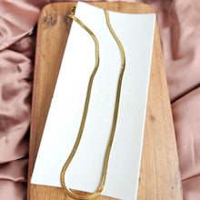 Load image into Gallery viewer, Luxe Gold Herringbone Chain - 20"
