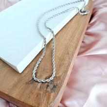 Load image into Gallery viewer, Luxe Silver Rope Chain - 18"