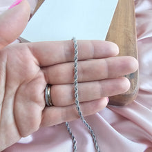 Load image into Gallery viewer, Luxe Silver Rope Chain - 18"