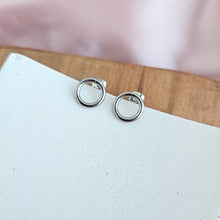 Load image into Gallery viewer, Luxe Silver Oriana Studs - Small