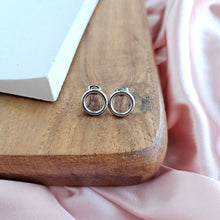 Load image into Gallery viewer, Luxe Silver Oriana Studs - Small