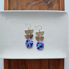 Load image into Gallery viewer, Elena Earrings - Purple Party