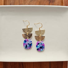 Load image into Gallery viewer, Elena Earrings - Purple Party