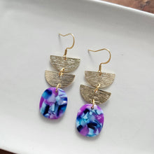 Load image into Gallery viewer, Elena Earrings - Purple Party