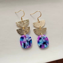 Load image into Gallery viewer, Elena Earrings - Purple Party