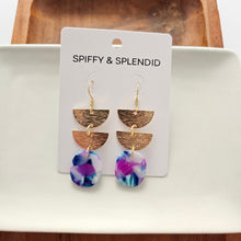 Load image into Gallery viewer, Elena Earrings - Purple Party