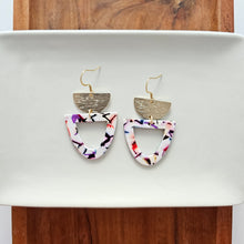 Load image into Gallery viewer, Irene Earrings - Marble Confetti