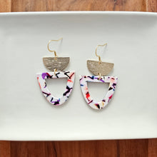 Load image into Gallery viewer, Irene Earrings - Marble Confetti