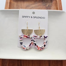 Load image into Gallery viewer, Irene Earrings - Marble Confetti