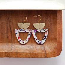 Load image into Gallery viewer, Irene Earrings - Marble Confetti