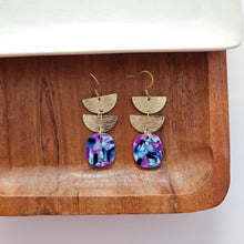 Load image into Gallery viewer, Elena Earrings - Purple Party