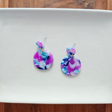 Load image into Gallery viewer, Addy Earrings - Purple Party