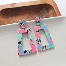 Load image into Gallery viewer, Avery Earrings - 80's Pastel