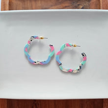Load image into Gallery viewer, Posey Hoops - 80's Pastels