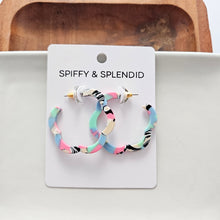 Load image into Gallery viewer, Posey Hoops - 80's Pastels