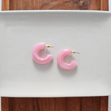Load image into Gallery viewer, Chloe Hoops - Pink