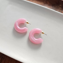 Load image into Gallery viewer, Chloe Hoops - Pink