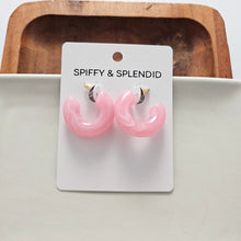 Load image into Gallery viewer, Chloe Hoops - Pink