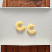 Load image into Gallery viewer, Chloe Hoops - Yellow