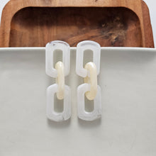 Load image into Gallery viewer, Tabitha Earrings - White & Beige
