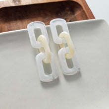 Load image into Gallery viewer, Tabitha Earrings - White & Beige