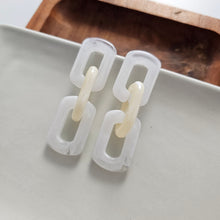 Load image into Gallery viewer, Tabitha Earrings - White & Beige