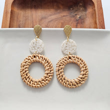 Load image into Gallery viewer, Lana Earrings - Dark Rattan