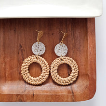 Load image into Gallery viewer, Lana Earrings - Dark Rattan