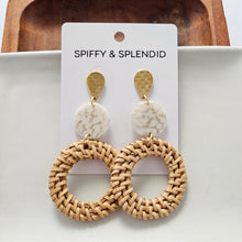 Load image into Gallery viewer, Lana Earrings - Dark Rattan